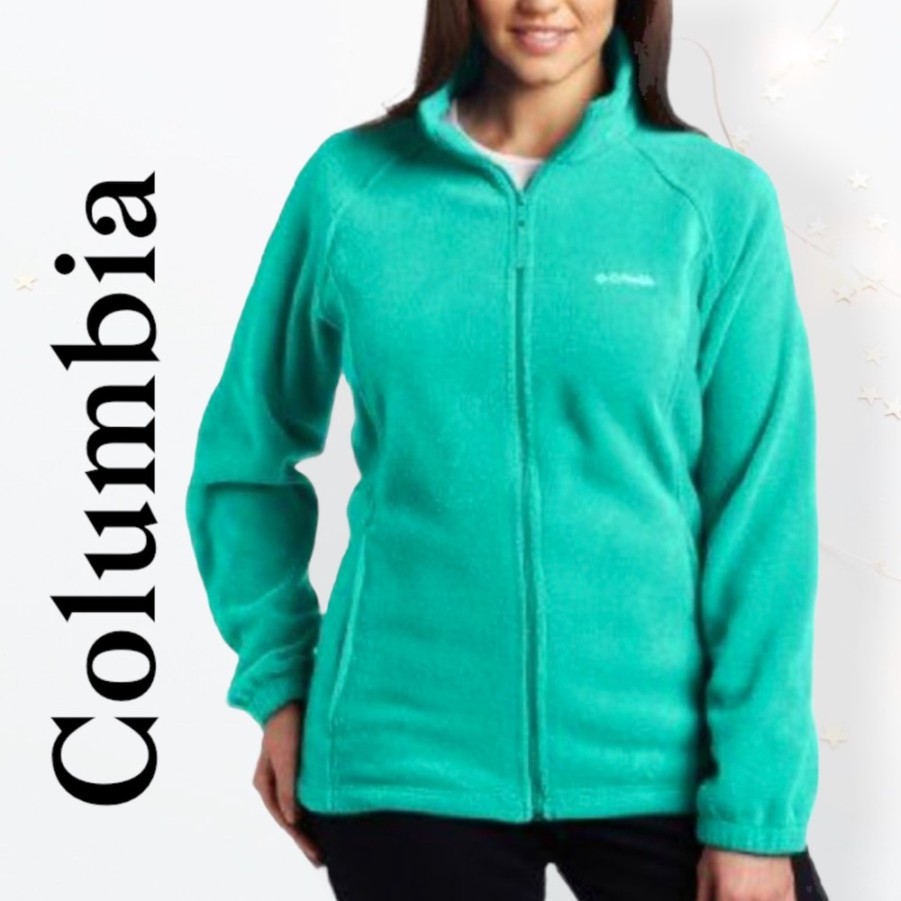 🔥Columbia fleece sweater jacket sportswear zip Up